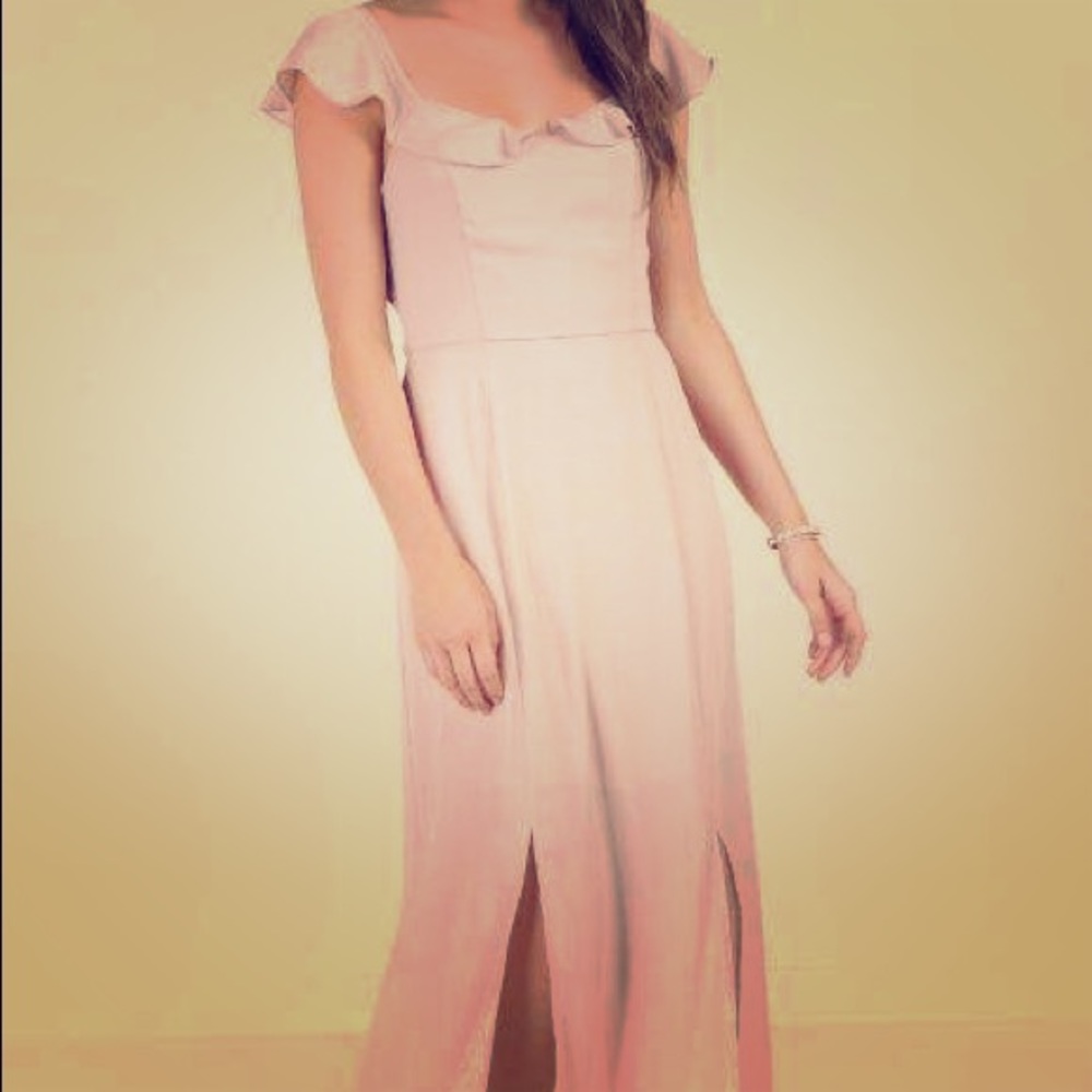 Francesca’s Light Pink/Mauve Bridesmaid Dress